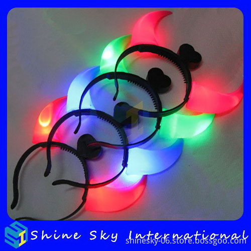 Popular Latest Led Ox Horn Headband